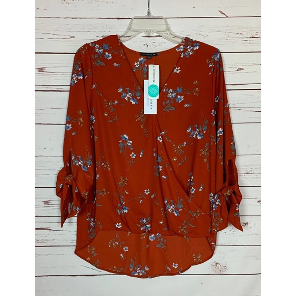West Kei Tops - West Kei Stitch Fix Women’s M Medium Floral 3/4 Sleeves Cute Top Blouse NEW TAGS